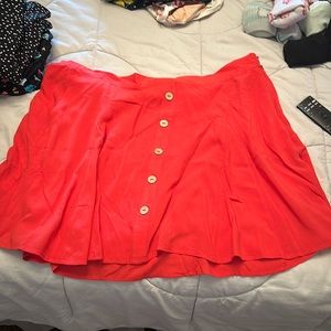 Bright orange adorable skirt